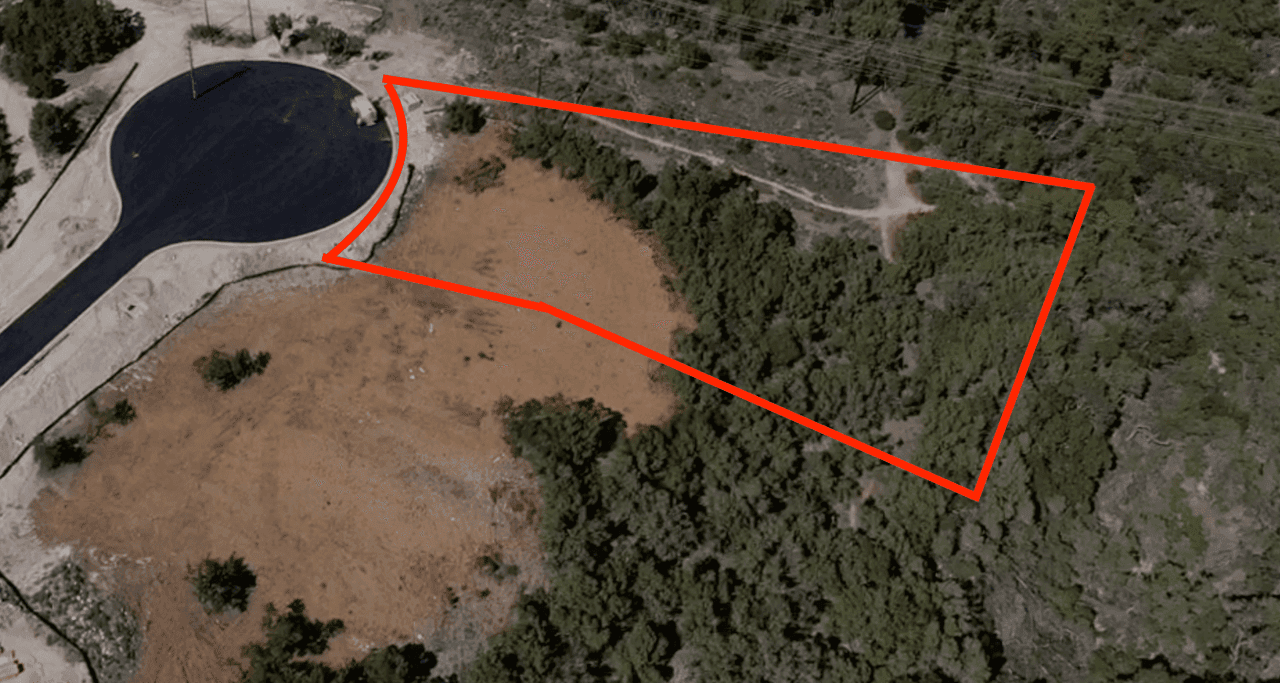 Lot 17 — 3600 Madrone Canyon Drive — lot boundary