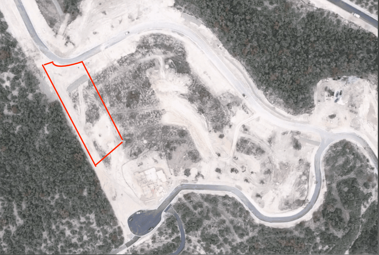 Lot 7 — 3611 Madrone Canyon Drive — lot boundary