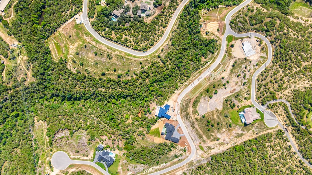 Lot 8 — 3613 Madrone Canyon Drive — aerial